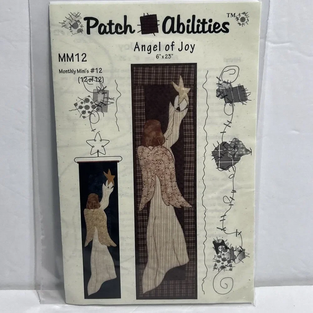 Angel of Joy Patch Abilities #MM12 Monthy Mini #12 NEW Sewing Pattern 2007